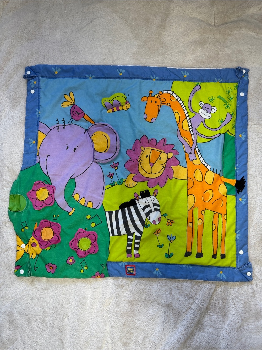 Vintage Tiny Love Baby Play Mat With Animals